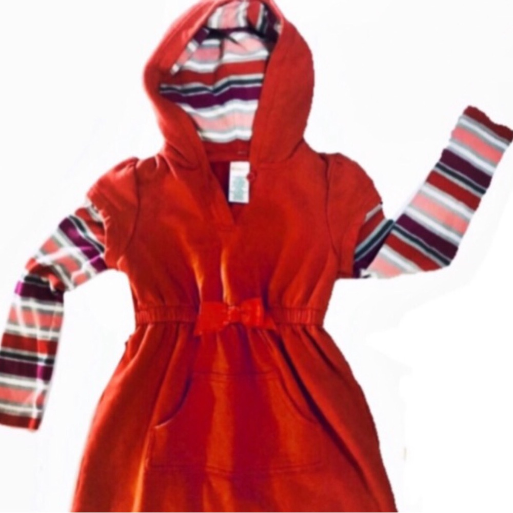 Gymboree One Piece Cotton Hoodie Dress Size 5
